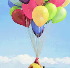 Up Carl Fredricksen balloon float
