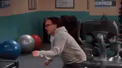 Barry collapses in the gym