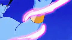 Genie shrinks with magic