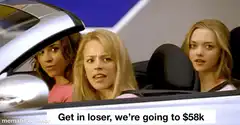 Mean Girls Get in loser we're going to $58k