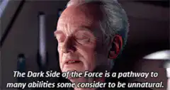 Palpatine explains the dark side