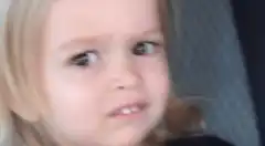 Blonde girl side eye