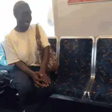 Man falls asleep on train and wakes up startled