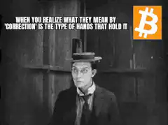 Buster Keaton Bitcoin Correction