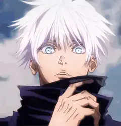 Gojo Satoru shocked face