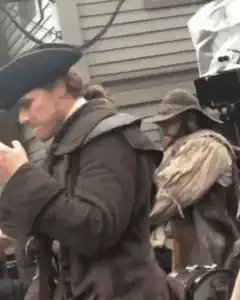 Pirate actor turns to look