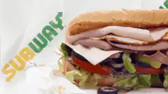Subway sandwich with cheese slice