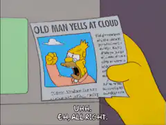 Old Man Yells at Cloud meme