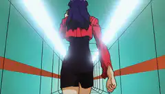 Frieza walking down a hallway