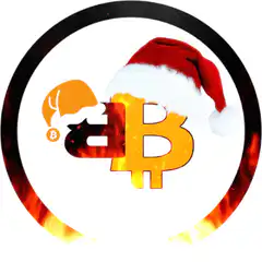 Bitcoin Santa Hat Fire