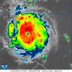 Hurricane satellite loop