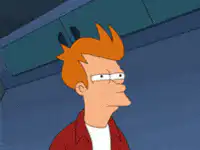 Fry looking skeptical