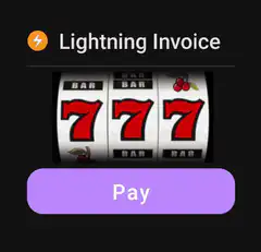 Lightning Invoice Slot Machine Pay