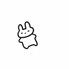 cute doodle bunny
