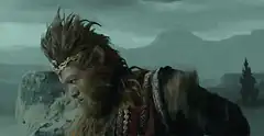 Monkey King eyes glow red