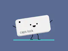 Caps Lock key with megaphone