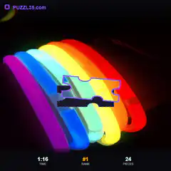 Glow stick puzzle game