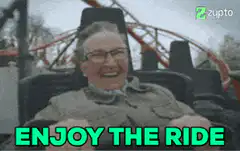 Old man screaming on roller coaster