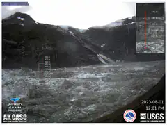 Glacier calving time-lapse Alaska