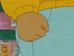 Simpsons fist pump