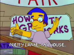 Pretty Lame Milhouse Science Fair