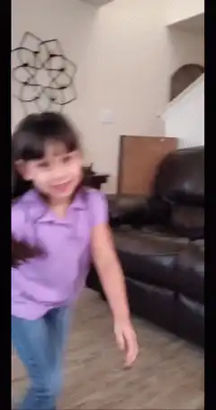 girl making funny faces