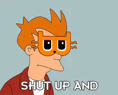 Fry with cat glasses take my money