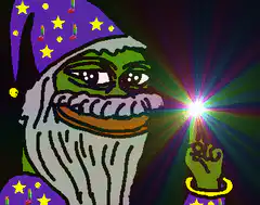Pepe the Wizard Casting a Spell
