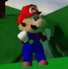 Mario dancing in 3D
