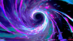 glitchy psychedelic swirl