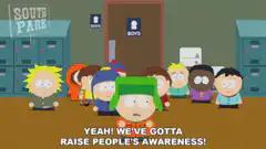 South Park kids raise people's awareness
