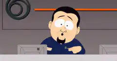 Man scratching his chest
