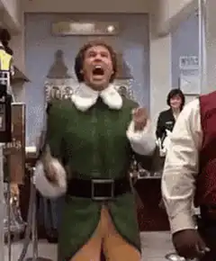 Buddy the Elf screaming