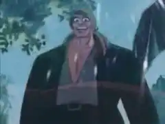 Kuroki Kaneda laughing in the rain