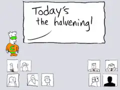 Captain Crypto halvening party