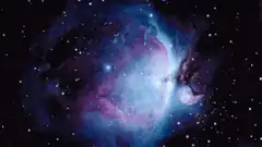 Colorful nebula space animation