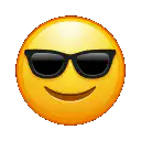 Cool emoji sunglasses smile