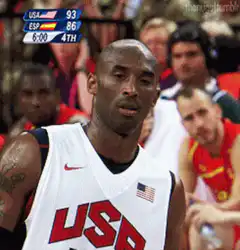 Kobe Bryant USA Basketball Facepalm