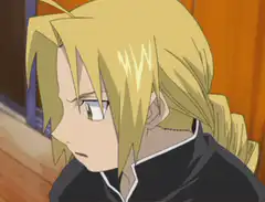 Edward Elric winks and gives a thumbs up