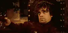 Tyrion Lannister raises a glass