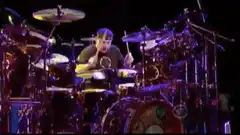 drummer playing with intense energy