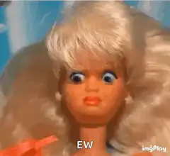 Barbie doll eyes popping out