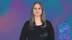 Woman signing ASL OK