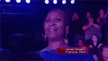 Woman screaming YAAAAAAA at concert