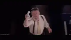 J. Jonah Jameson throws newspaper He's Back