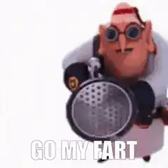Scout with fart cloud