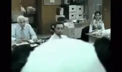 Panda mascot in office