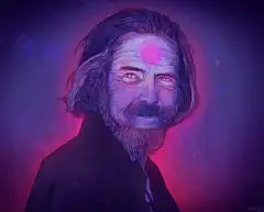 Dan Harmon with glowing third eye