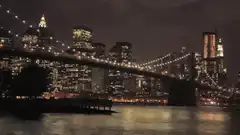 New York City skyline at night
