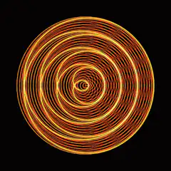 Orange and yellow spiral animation